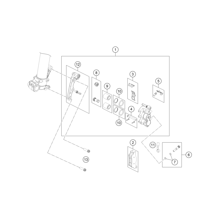 ETRIER DE FREIN AVANT HUSQVARNA 85 TC 2025 19/16
